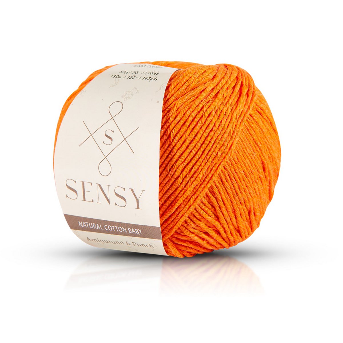 Sensy Premium Natural Baby Cotton 100% filato di cotone morbido per lavoro a maglia e uncinetto Amigurumi