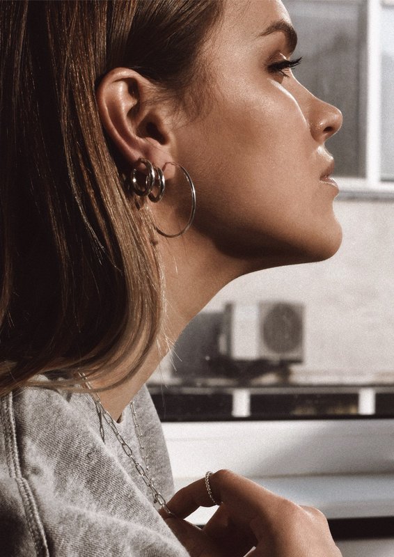Dizzy Hoops Silver