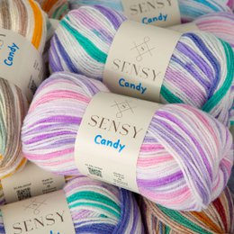 Sensy Candy Yarn, 3.5 oz, 251 yardas, calibre 3 ligero