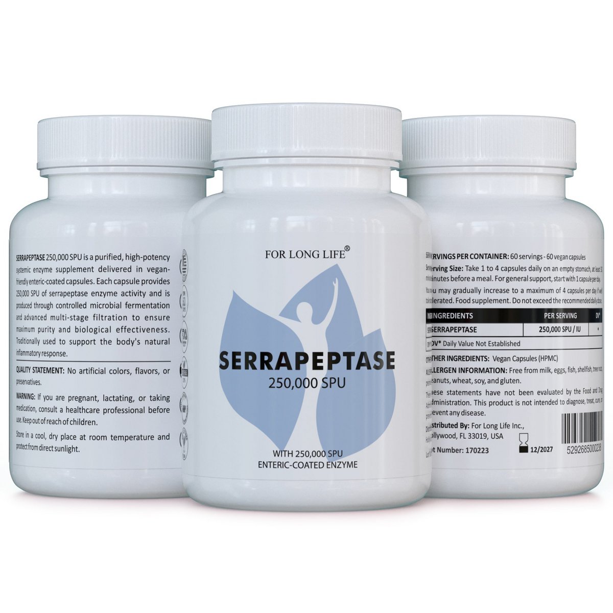 SERRAPEPTASE 250 – Systemic Enzyme Supplement
