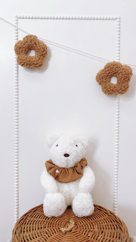 Cuddly Toy Teddy with scrunchy