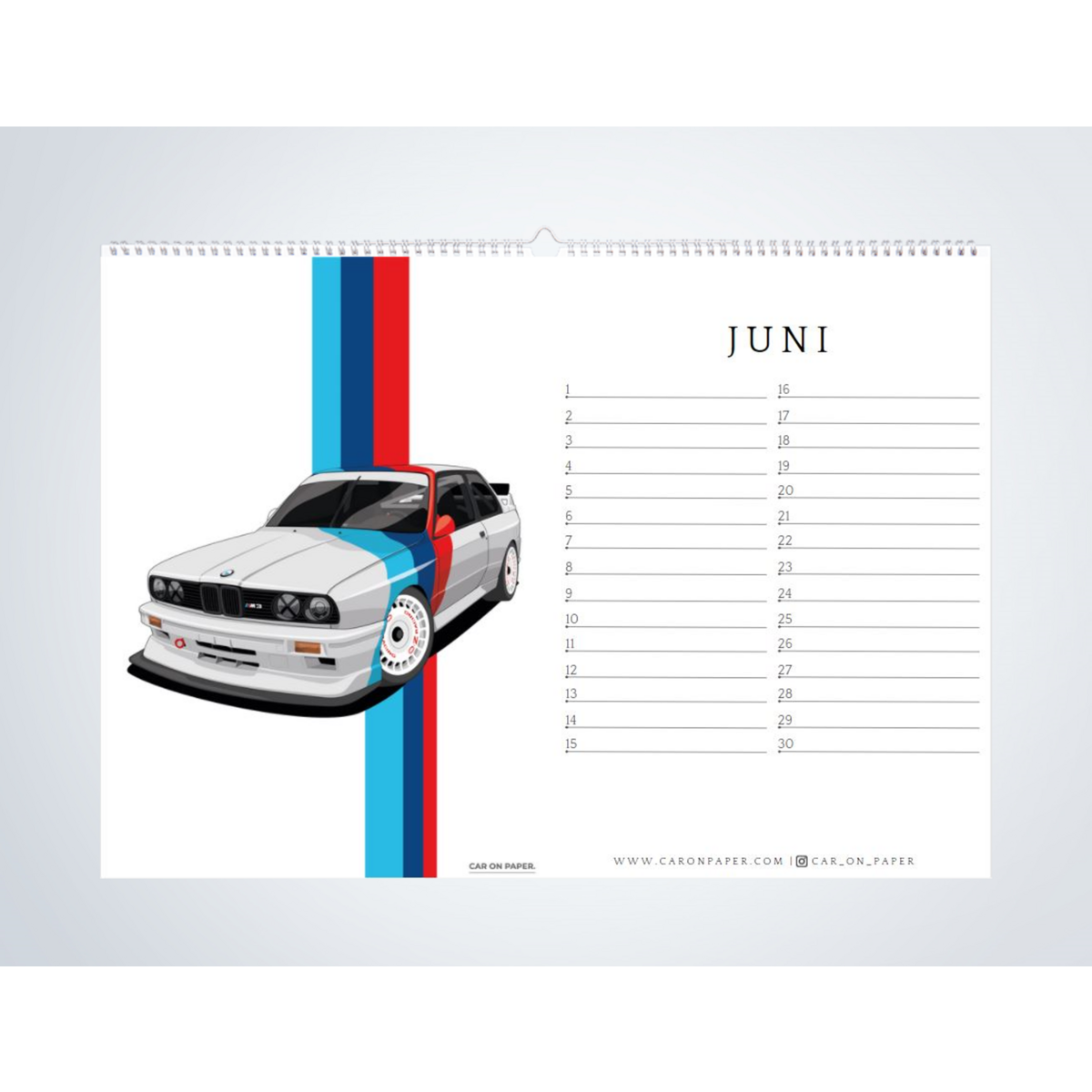Car Birthday Calendar