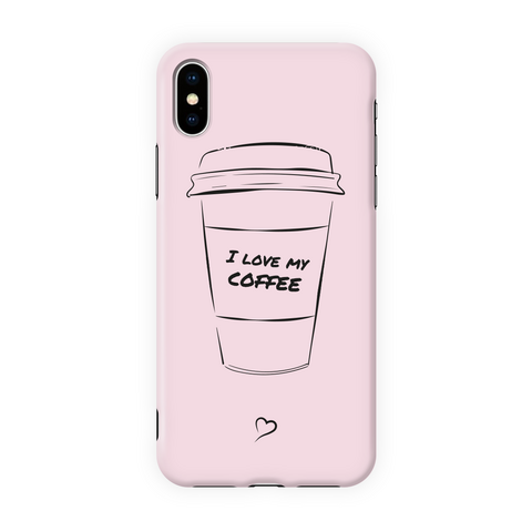 Ik hou van mijn koffie Milieuvriendelijke iPhone-hoes
