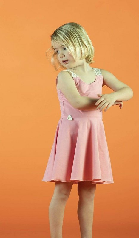 Robe enfant rose | simplicité