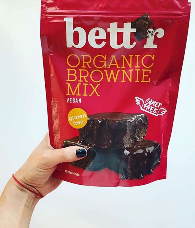 Organic Brownie Mix, organic, Bett'r, 400g