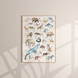 Alfabetposter "dieren" | POSTER 50x70