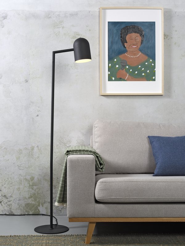 Vloerlamp ijzer Marseille zwart