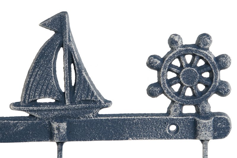 CAST IRON COAT RACK 28X5.5X17 2 ASSORT. HF211131
