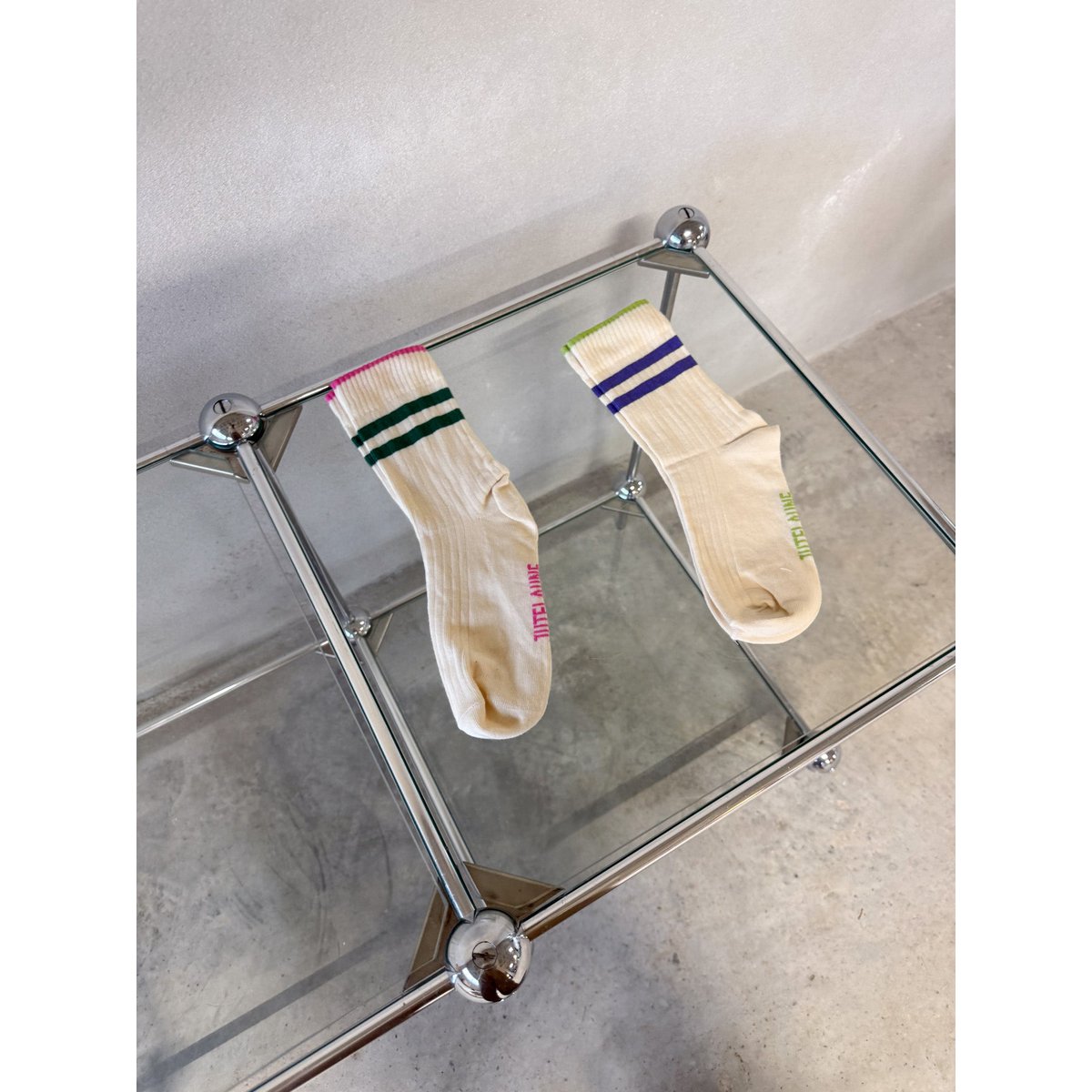 Grüne Streifensocken