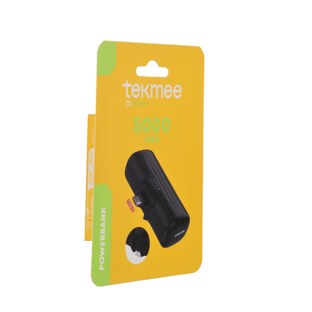 Tekmee Powerbank de poche TYPE C  plug  5000 MAH