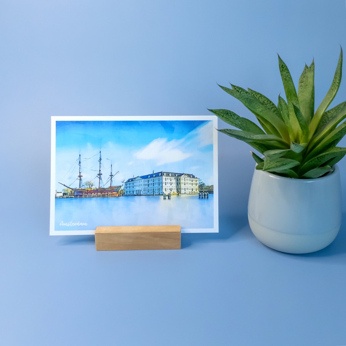 Amsterdam Maritime Museum, Netherlands - A6 Ansichtkaart met Envelop