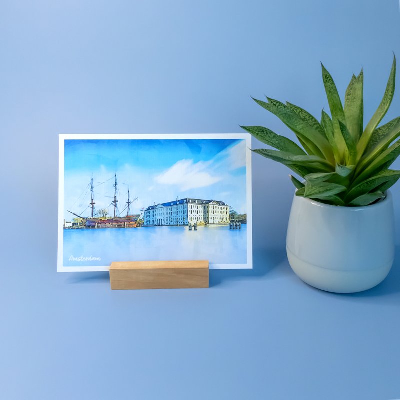 Amsterdam Maritime Museum, Netherlands - A6 Ansichtkaart met Envelop
