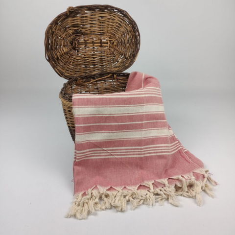 Stuur Sultan Turkse handdoek - Rood