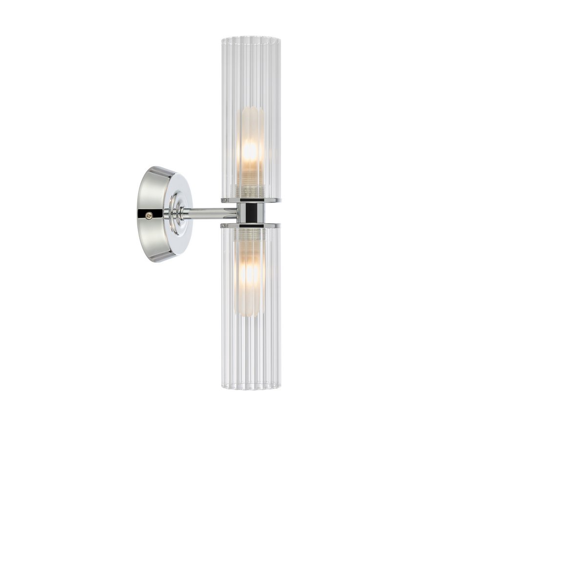RIMINI Wall 2L Klar/Chrom IP44