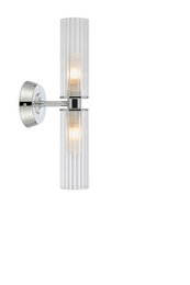 RIMINI Wall 2L Klar/Chrom IP44