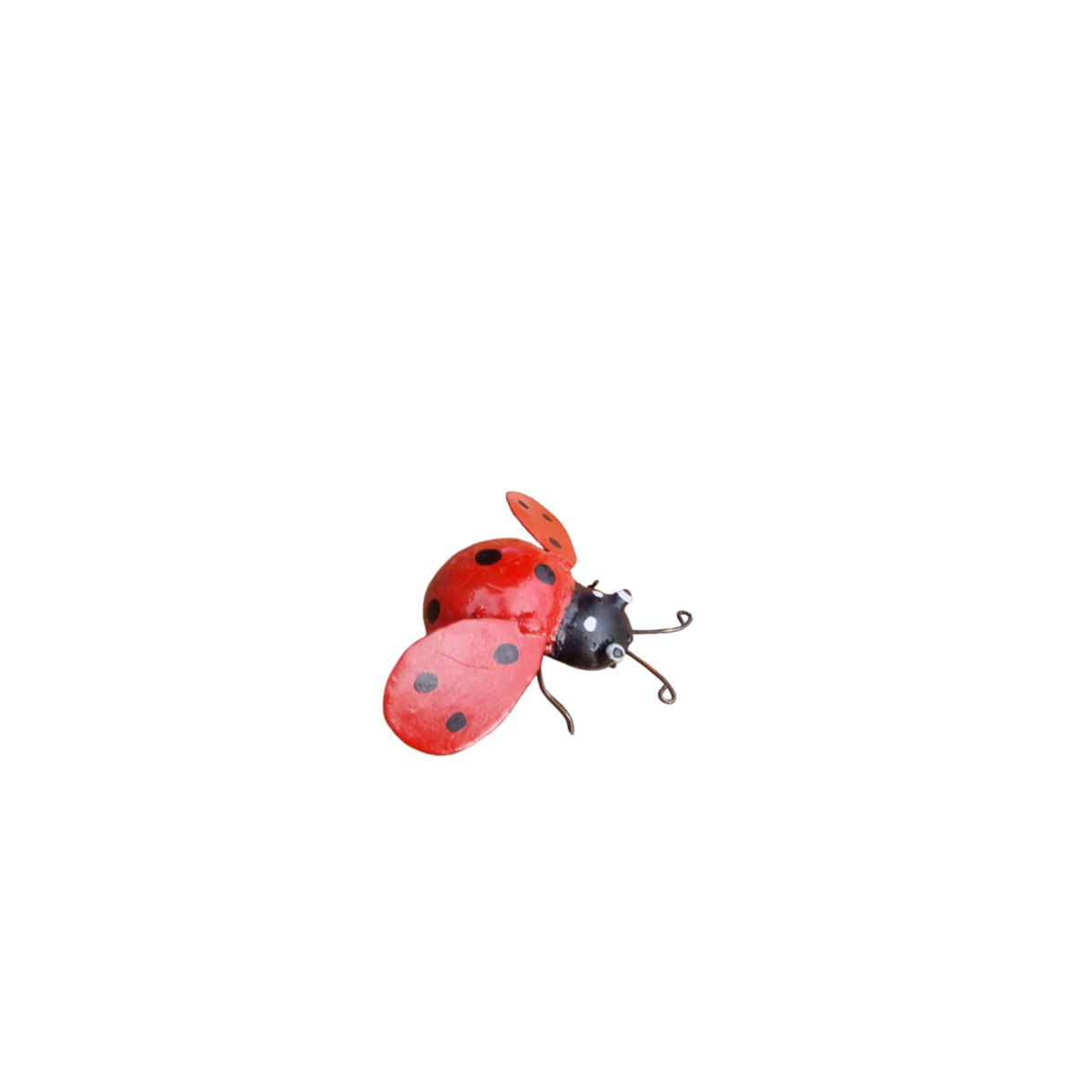 Zimba-Arts METAL RED SMALL LADY BIRD