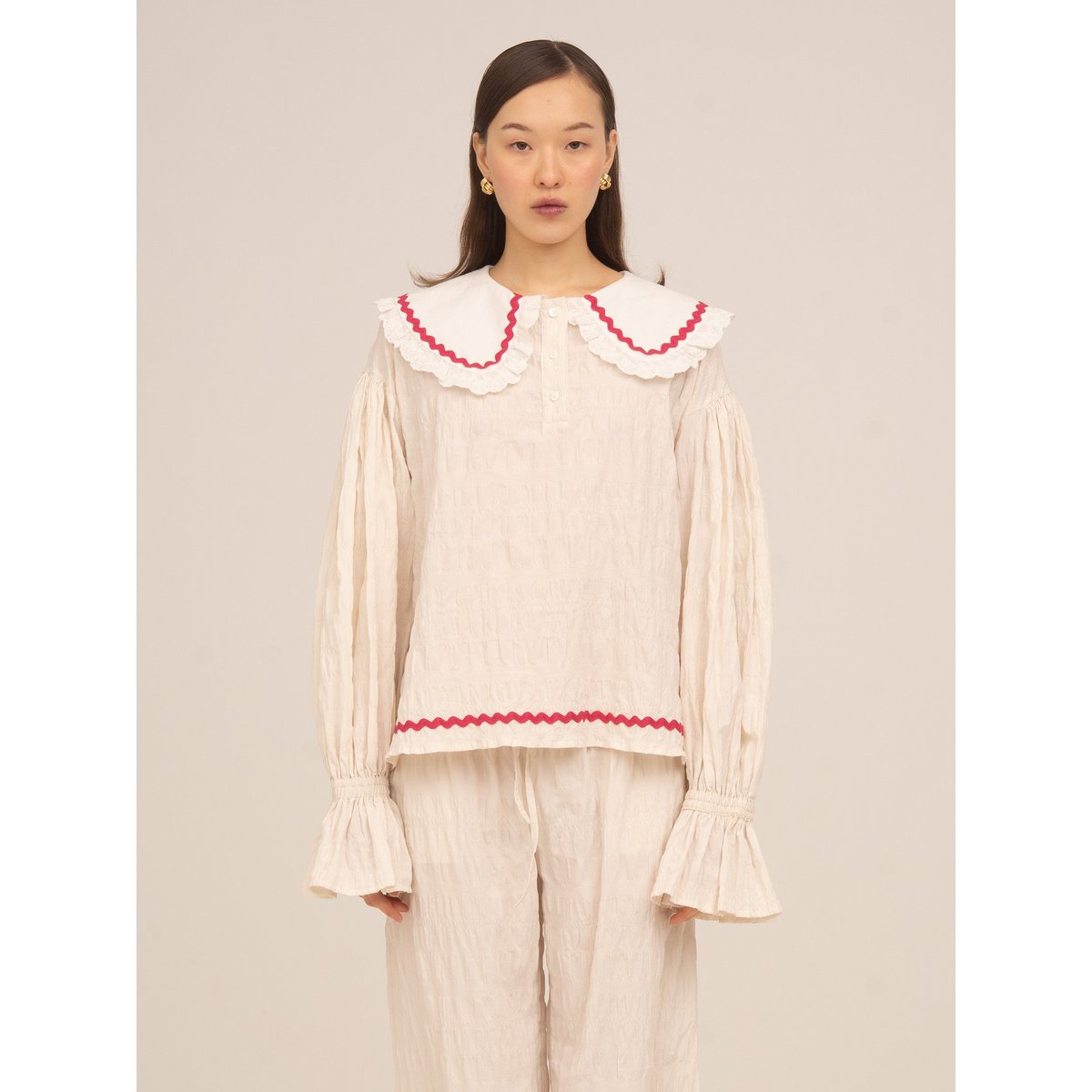 Offduty Cream Pyjama Blouse