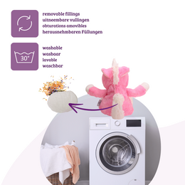 Welliebellies® ciepła przytulanka jednorożec duża