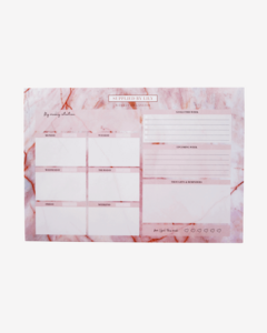 Desk Note Pad in Luxurious Rose Quartz