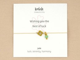 Armband rock, jade, zilver en goud