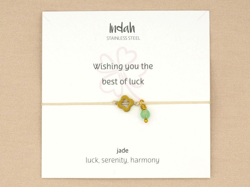 Armband rock, jade, zilver en goud