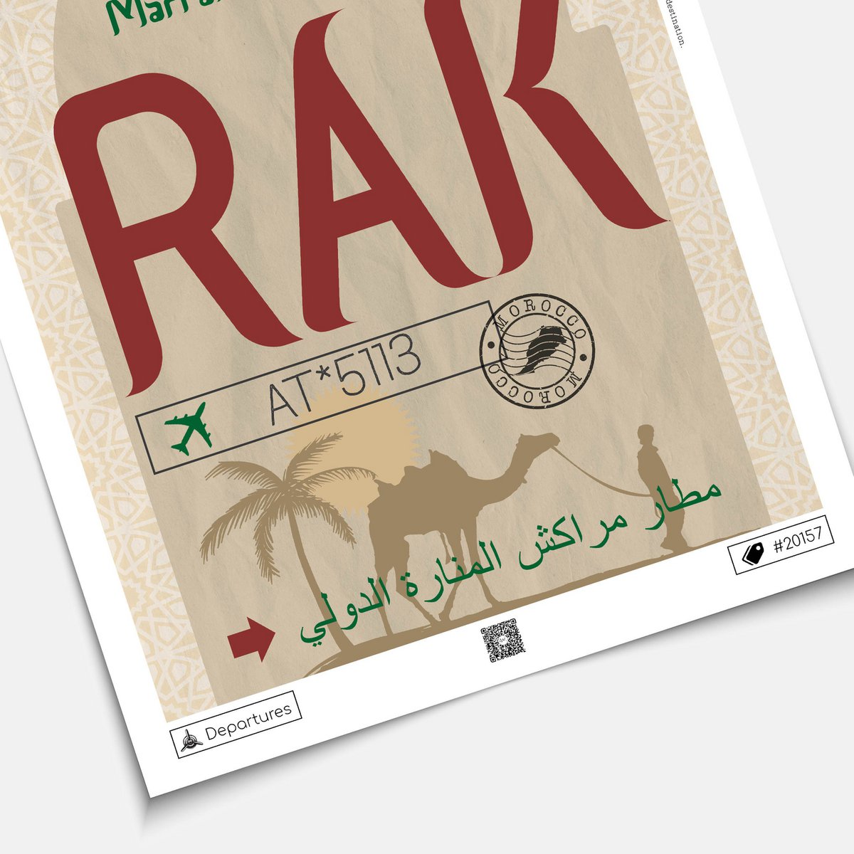 Marrakesh destinationsplakat