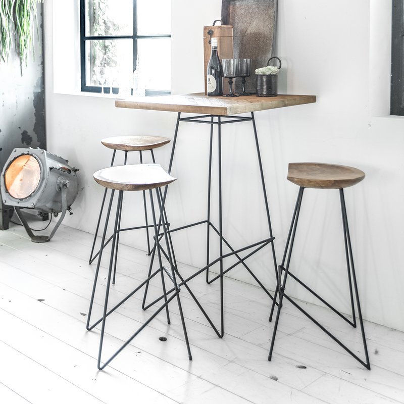 Loft barstol naturlig