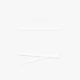 White Magnetic Poster Hanger, A3