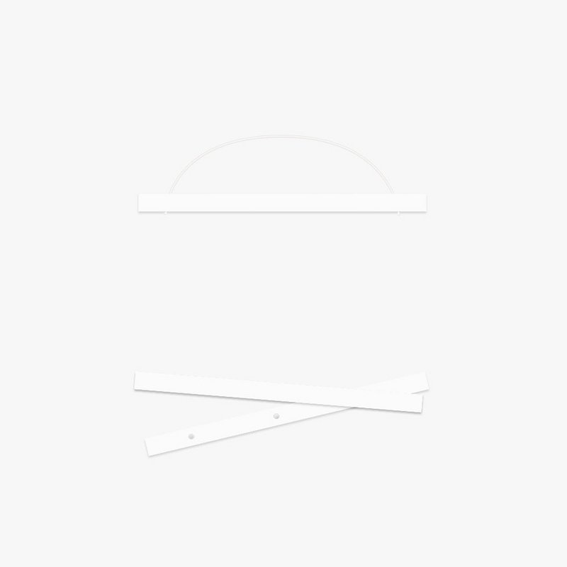 White Magnetic Poster Hanger, A3