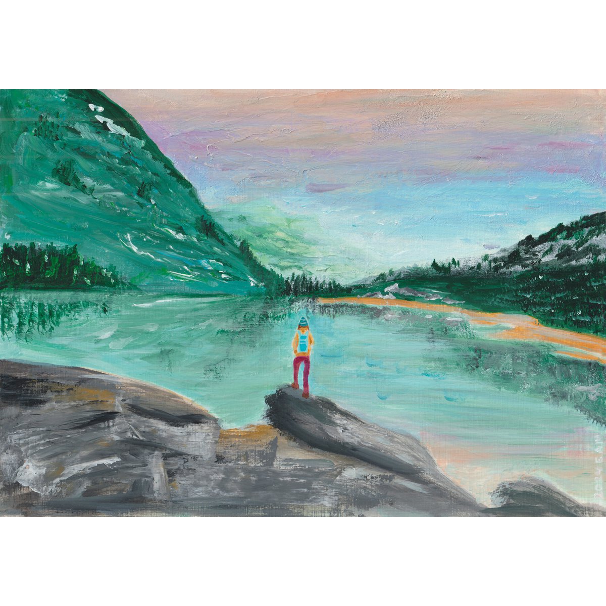 Beautiful Nature Poster A4 | Landschap Kunstprint | Studio Lof