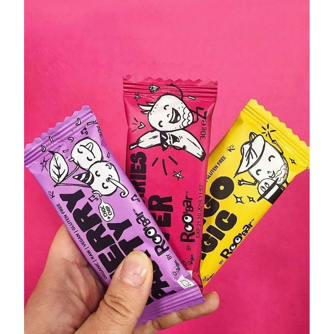 Cherry Party Bar, organic, Roobar, 30g