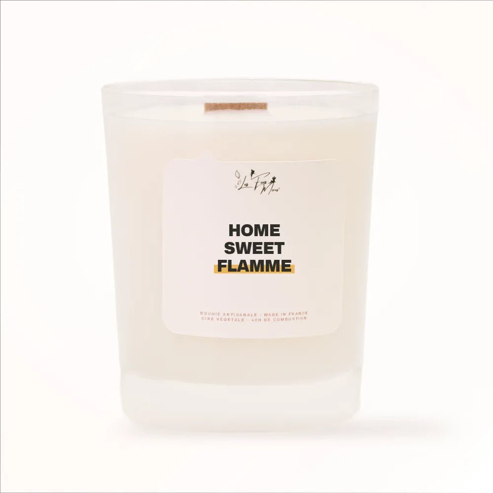 Scented candle: Home sweet flame