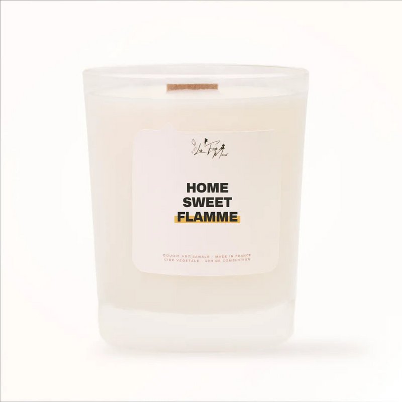 Scented candle: Home sweet flame