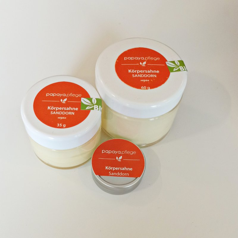 Körpersahne Sanddorn vegan, 3g