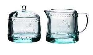 ECILA LIGHT Set Zuckerdose Durchmesser 9xh7,3cm mit Milchkännchen 300ml