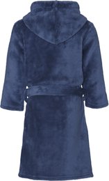 Fleece Bademantel Uni - Navy