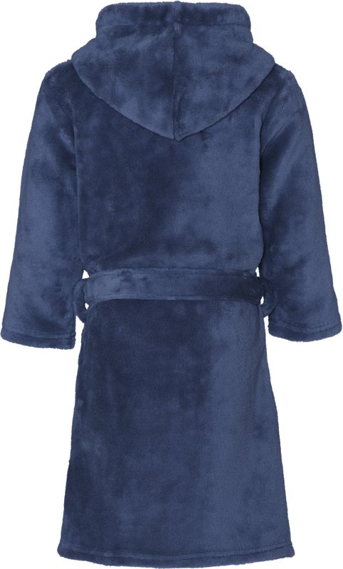 Fleece Bademantel Uni - Navy