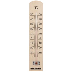 Indoor and outdoor wooden thermometer Fackelmann Tecno
