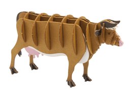 Modelo de papel 3D - Vaca marrón