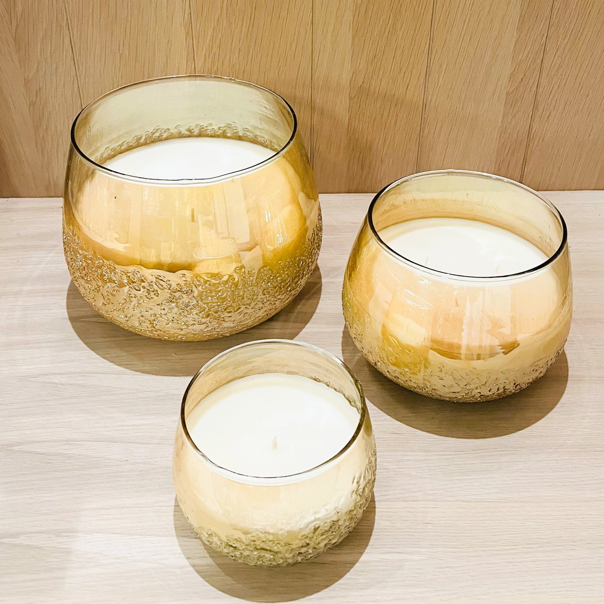 Crushed Stone Candles Champaign