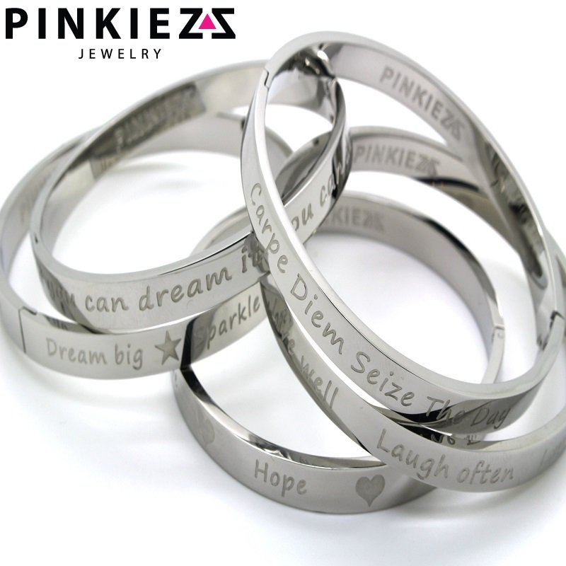 Pinkiezz quote bracelet