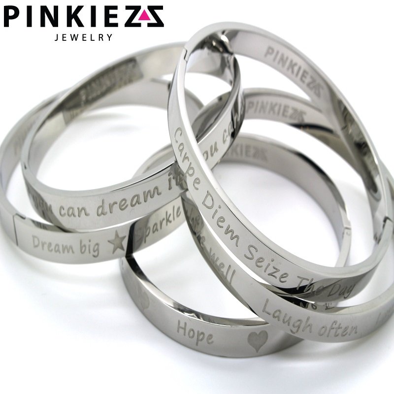 Pinkiezz quote bracelet