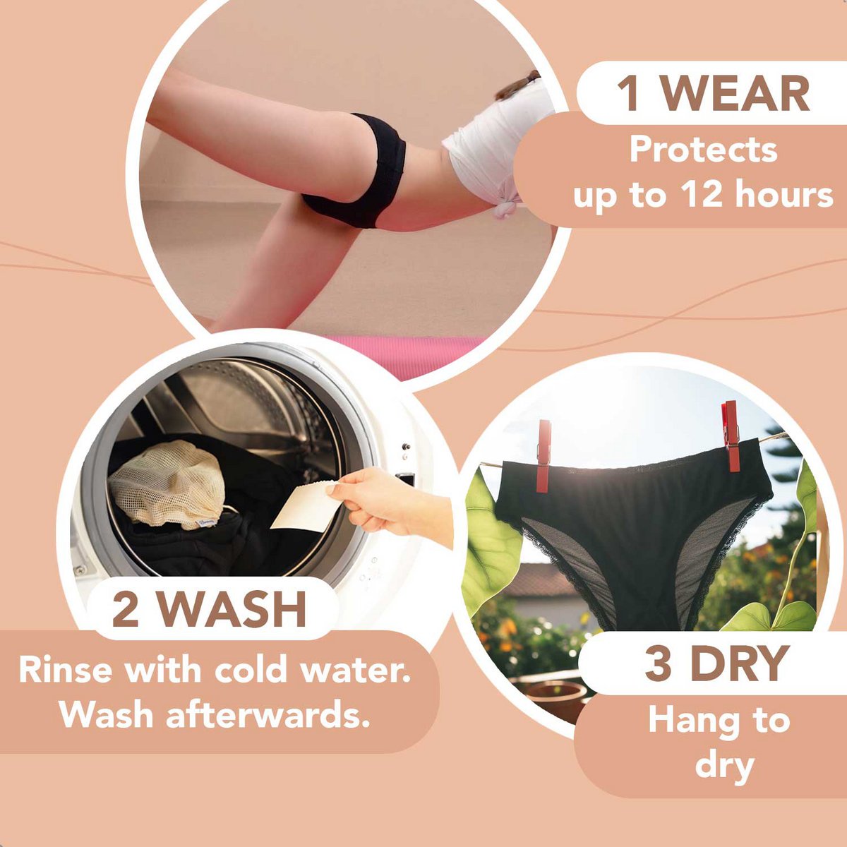 Bamboozy Menstrual Underwear Style 5 Mary/Madelief