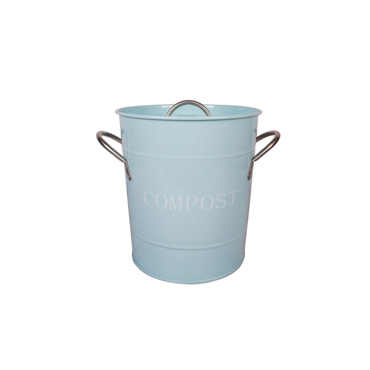 Blue Compost Bin met witte stippen 21x19 cm Isabelle Rose