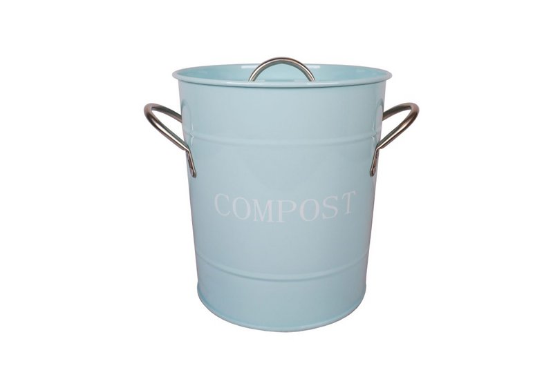 Blue Compost Bin With White Dots 21x19 cm Isabelle Rose