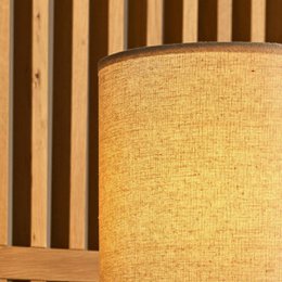 Lara Dark Brown Wooden Table Lamp