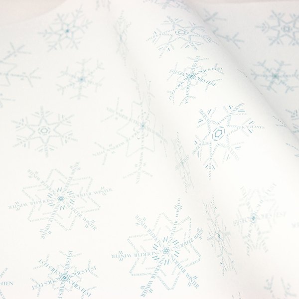 Inpakpapier sneeuwvlokken I