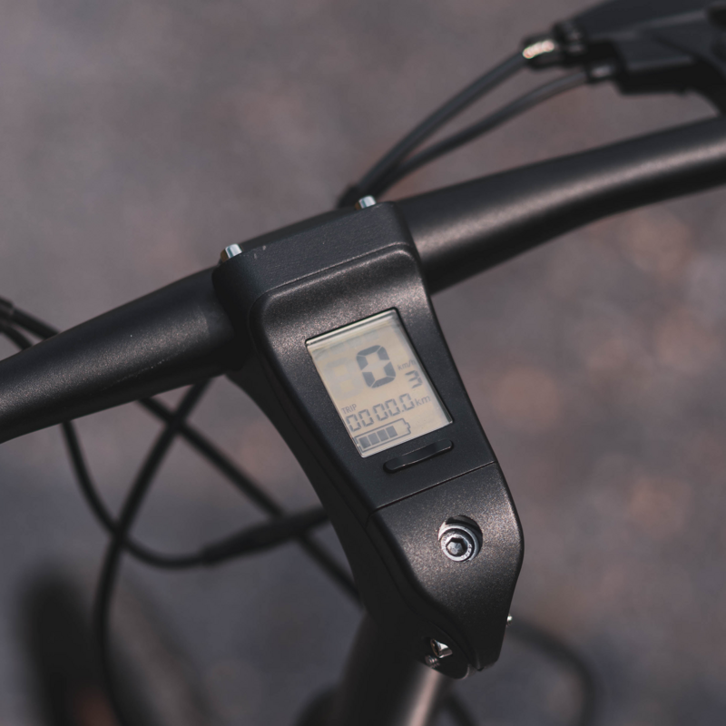 Cruzaa pedalstøttende Bluetooth elektrisk cykelpistol metalgrå