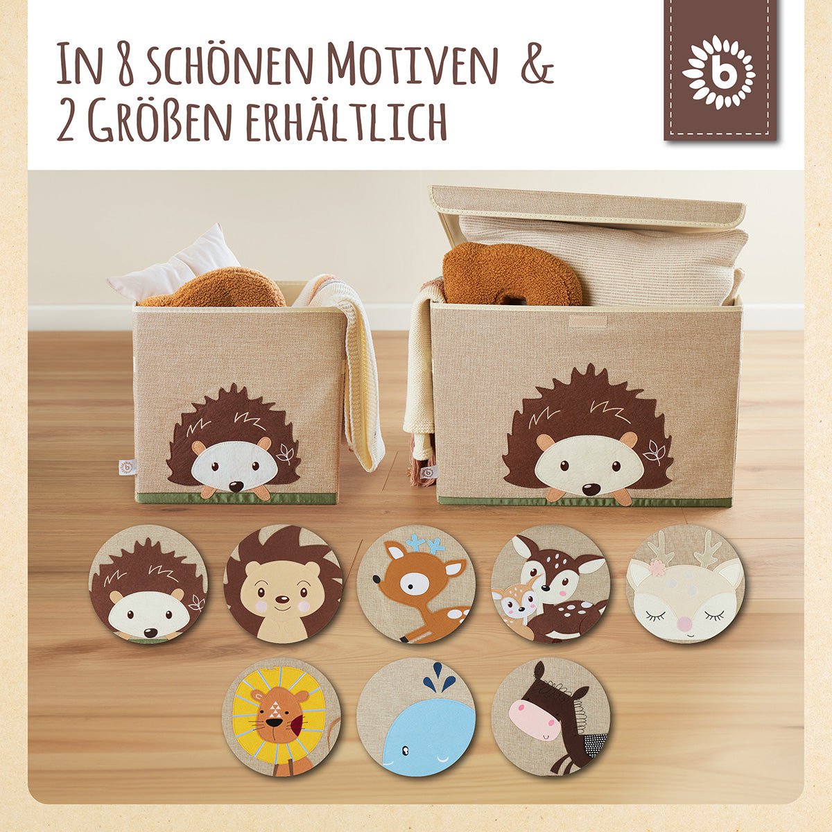 Storage box hedgehog with lid