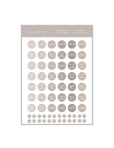PERHEELLE calendar stickers